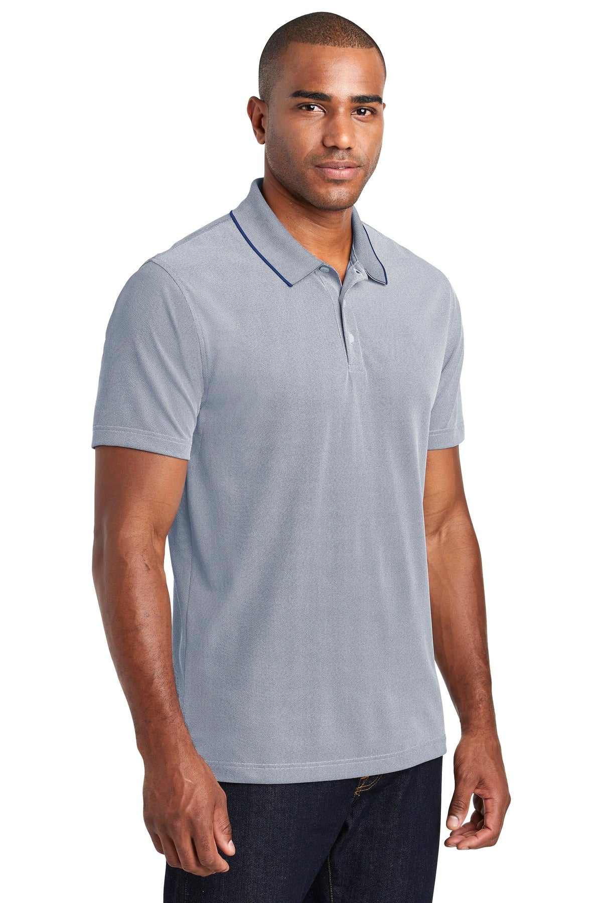 Port Authority Poly Oxford Pique Polo. K582 - True Navy - three_q
