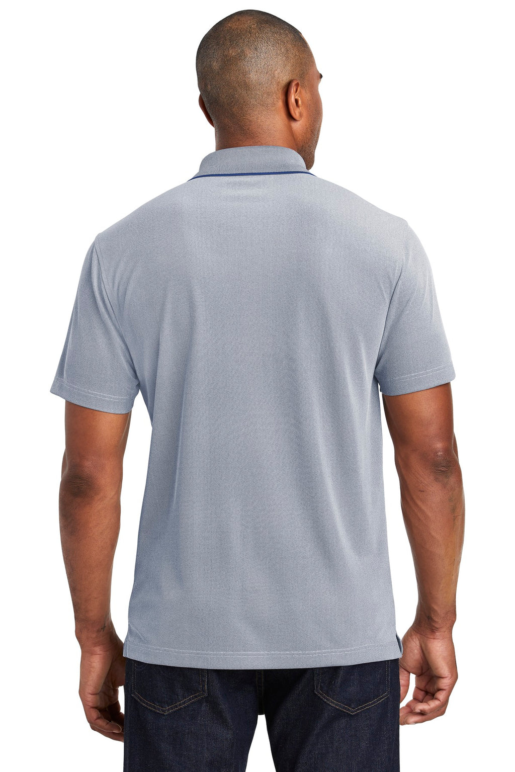 Port Authority Poly Oxford Pique Polo. K582 - True Navy - back