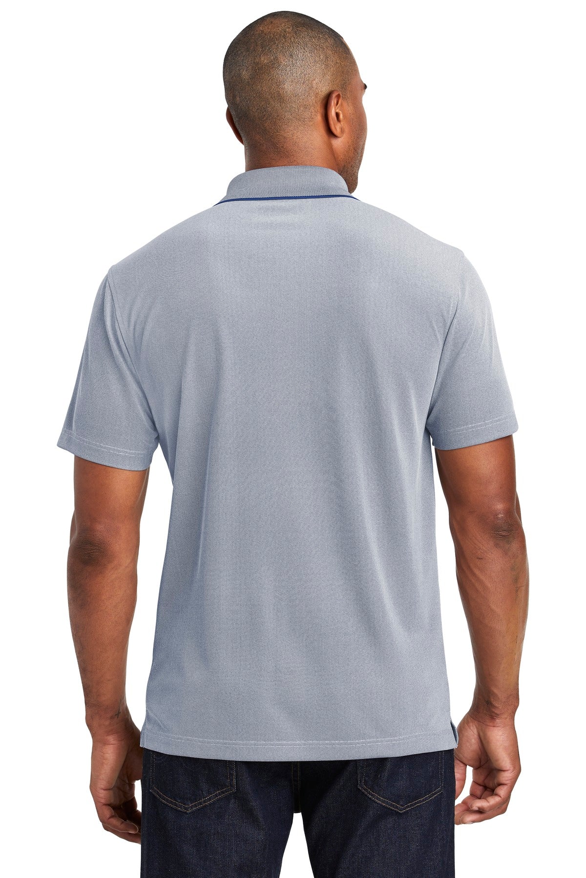 Port Authority Poly Oxford Pique Polo. K582 - True Navy - back