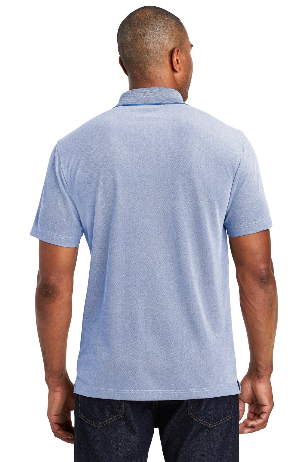 Port Authority Poly Oxford Pique Polo. K582 - True Royal - back