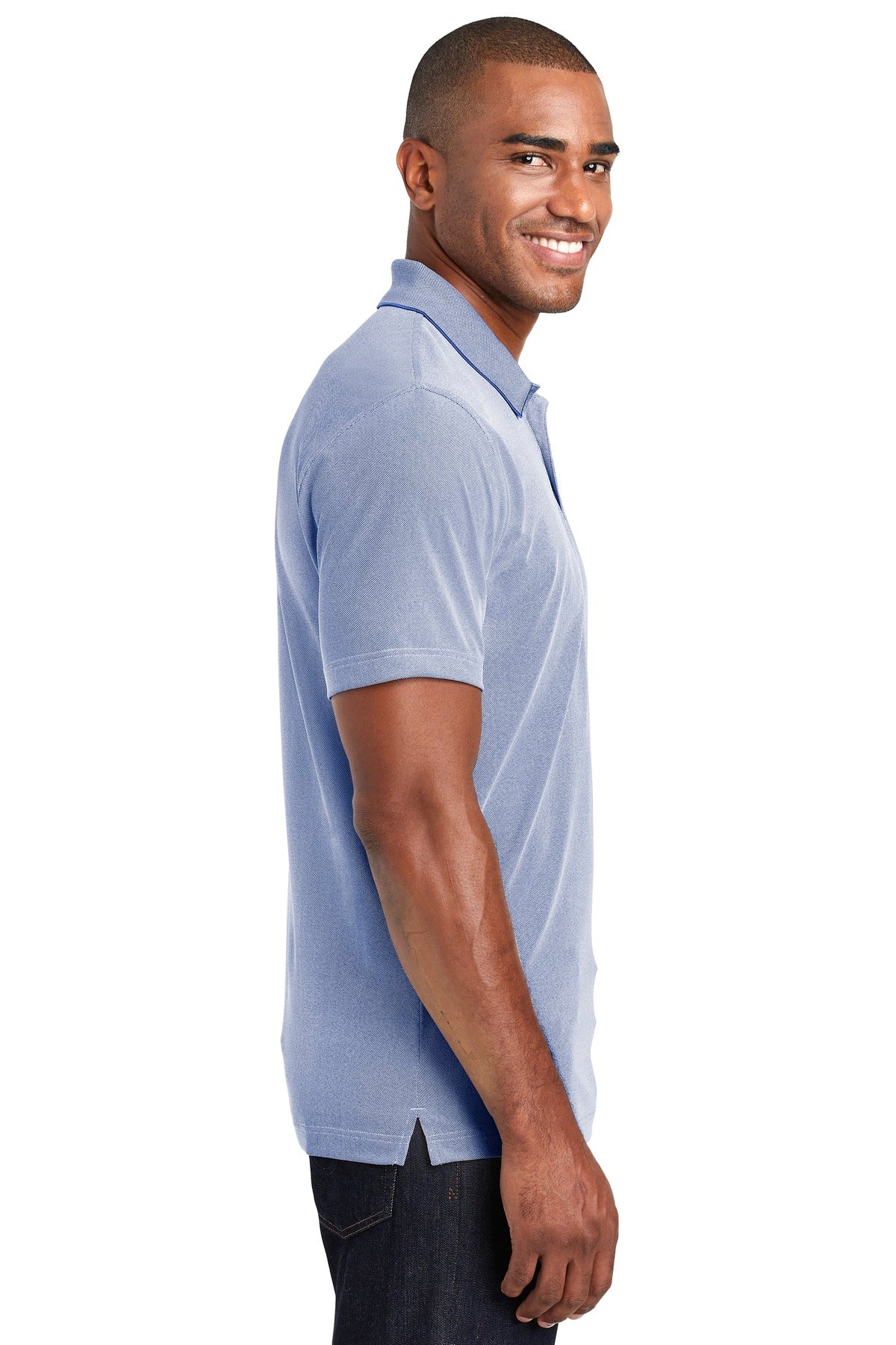Port Authority Poly Oxford Pique Polo. K582 - True Royal - side