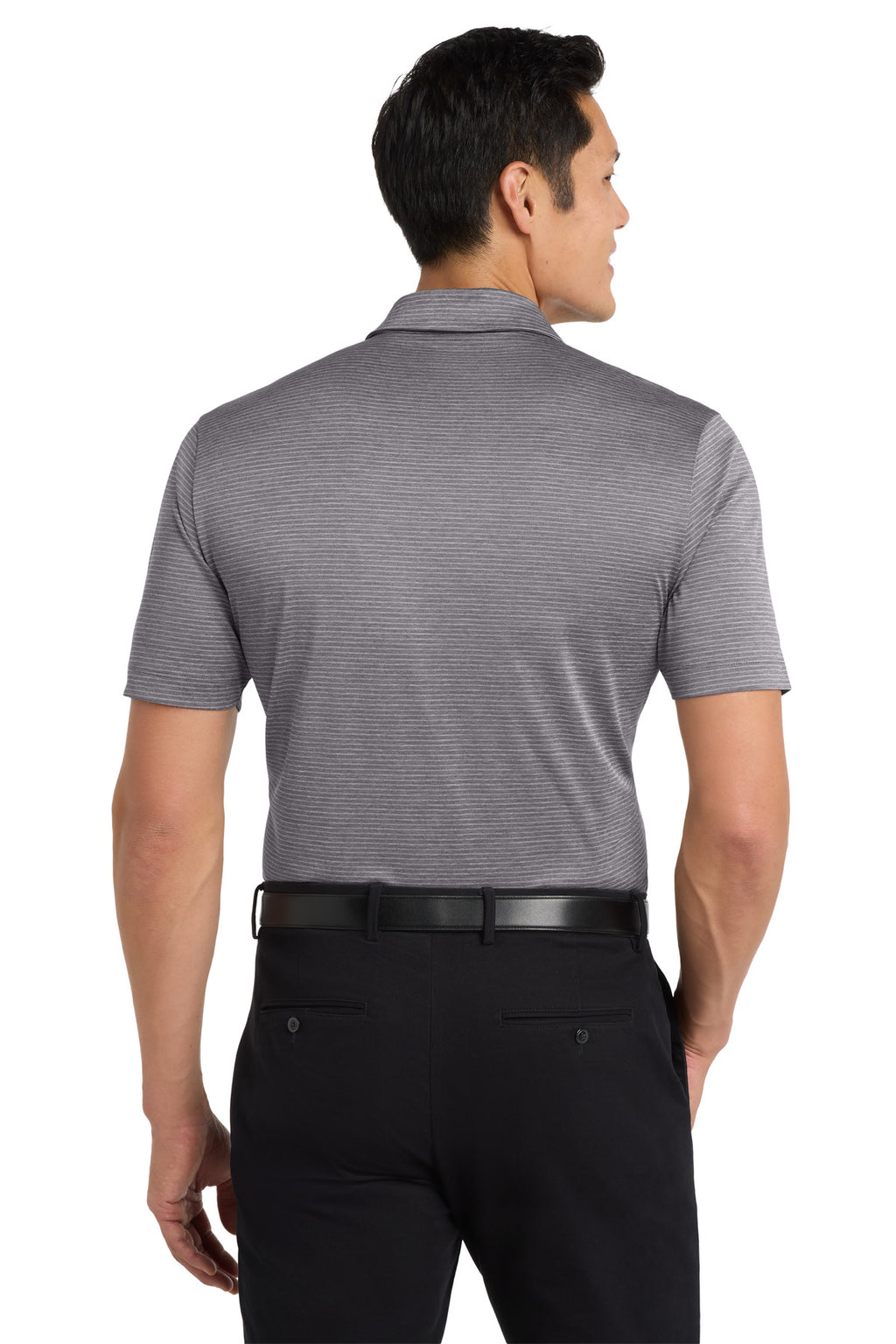 Port Authority Shadow Stripe Polo. K585 - Shadow Grey - back