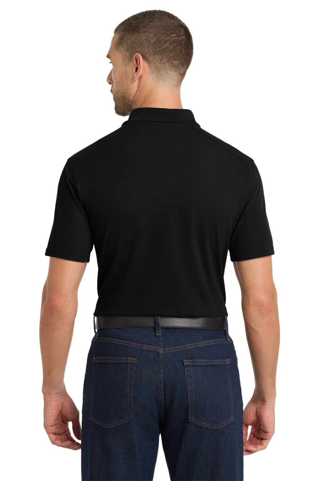 Port Authority EZPerformance Pique Polo. K600 - Black - back