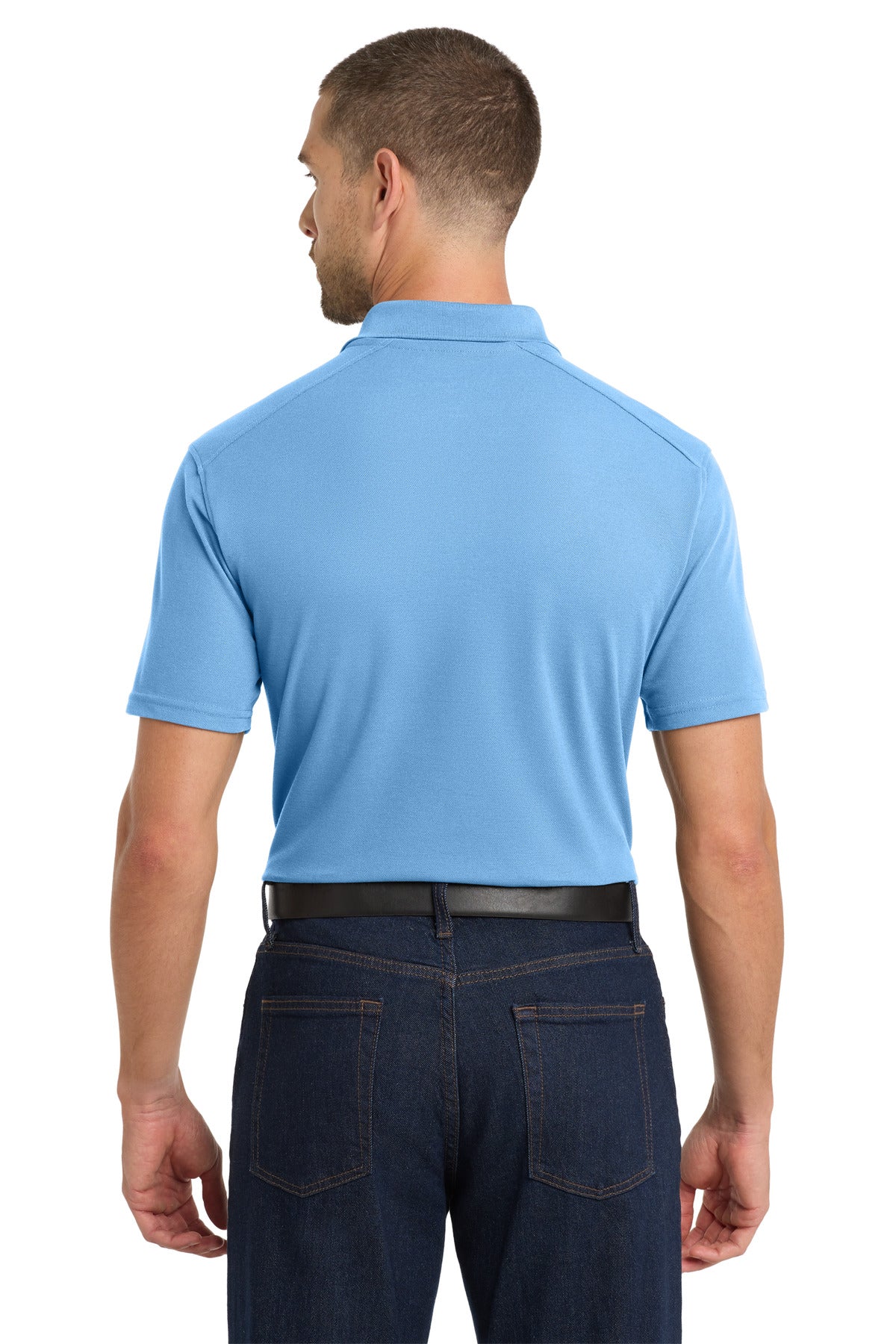 Port Authority EZPerformance Pique Polo. K600 - Carolina Blue - back