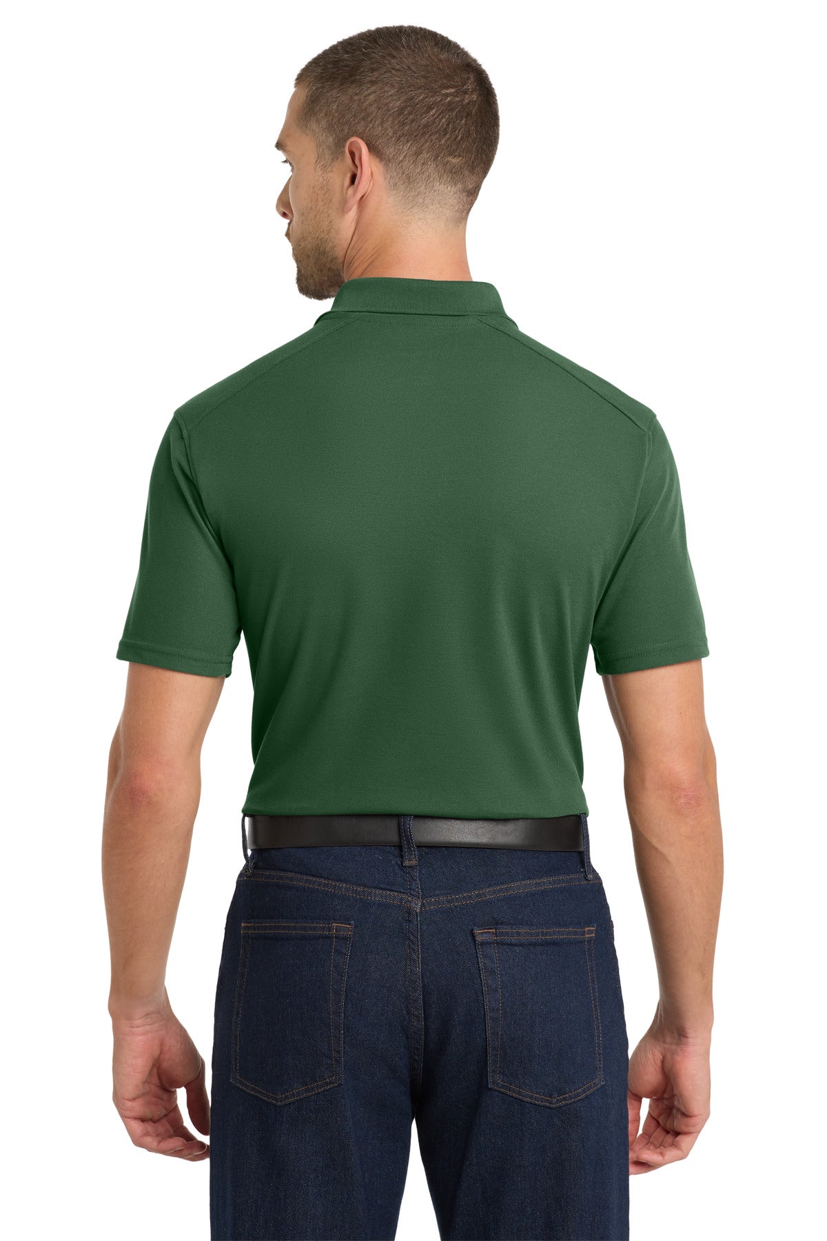 Port Authority EZPerformance Pique Polo. K600 - Deep Forest Green - back
