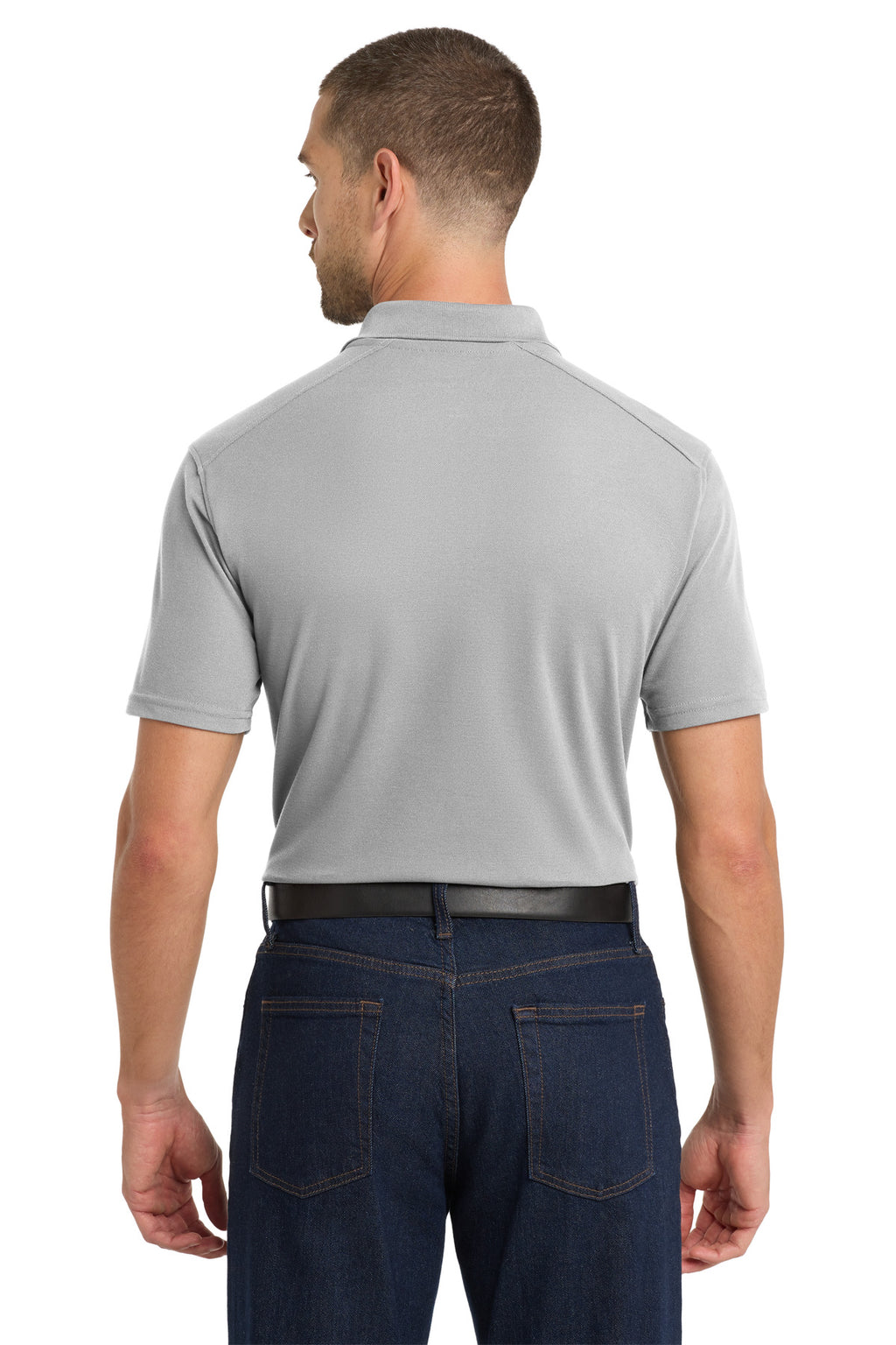 Port Authority EZPerformance Pique Polo. K600 - Gusty Grey - back