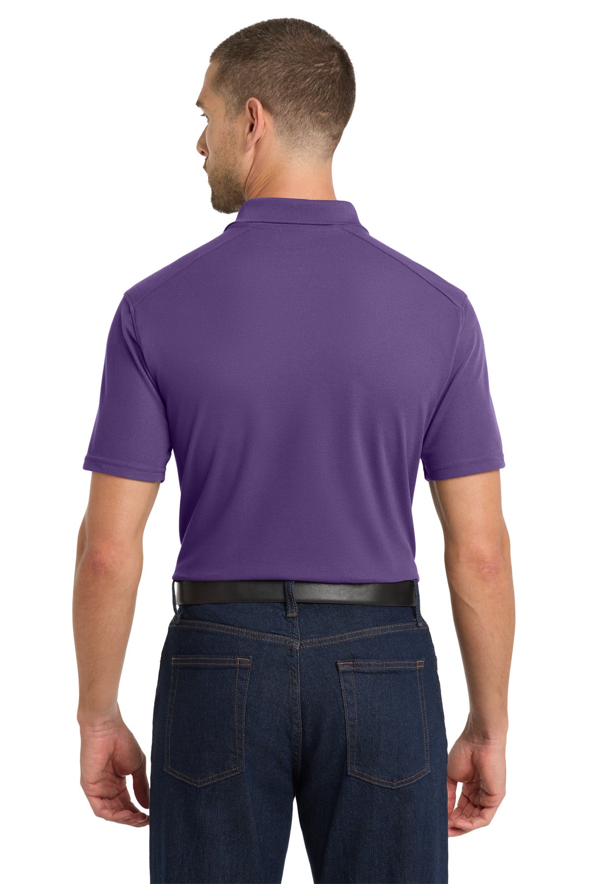 Port Authority EZPerformance Pique Polo. K600 - Majestic Purple - back