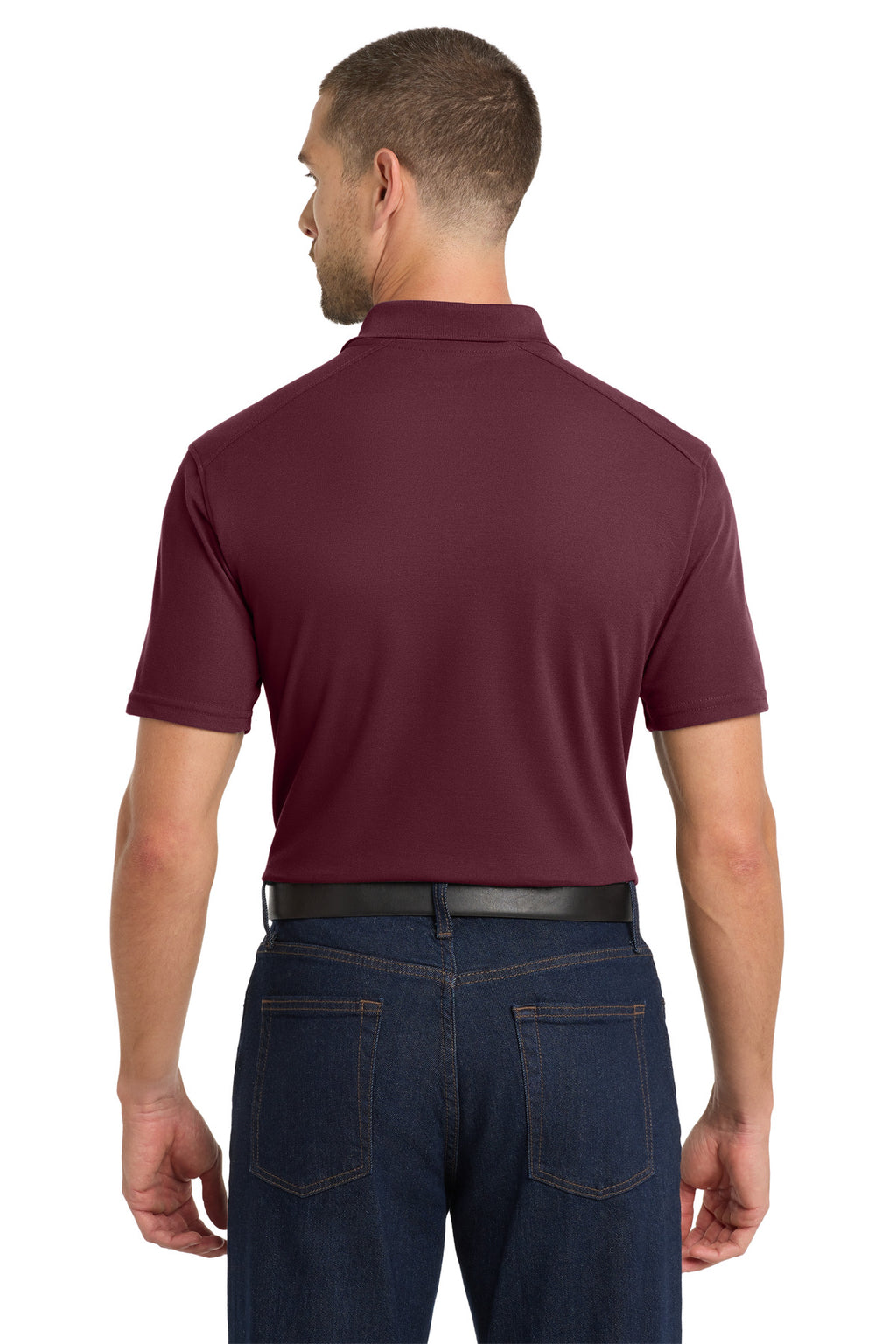 Port Authority EZPerformance Pique Polo. K600 - Maroon - back
