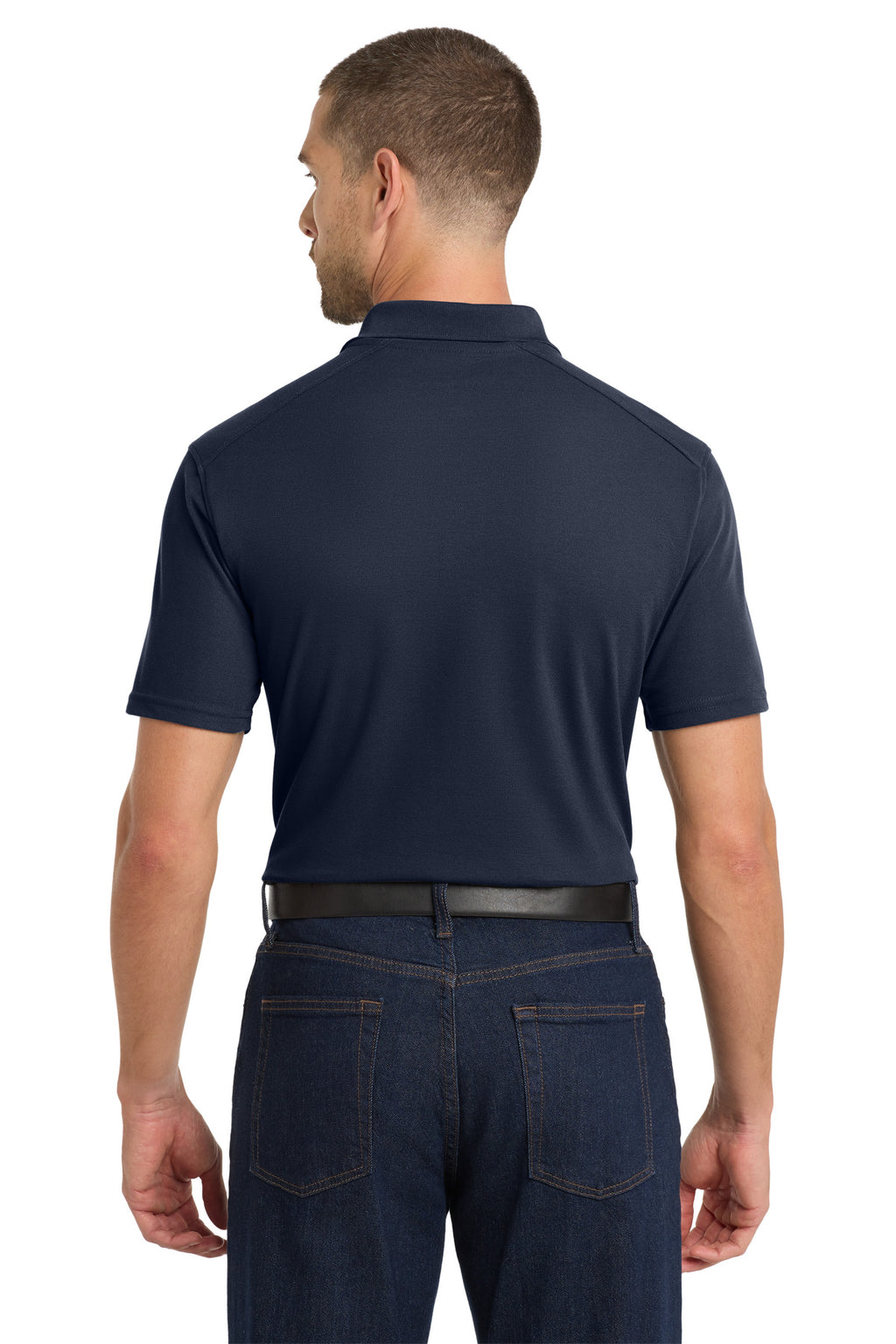 Port Authority EZPerformance Pique Polo. K600 - Navy - back