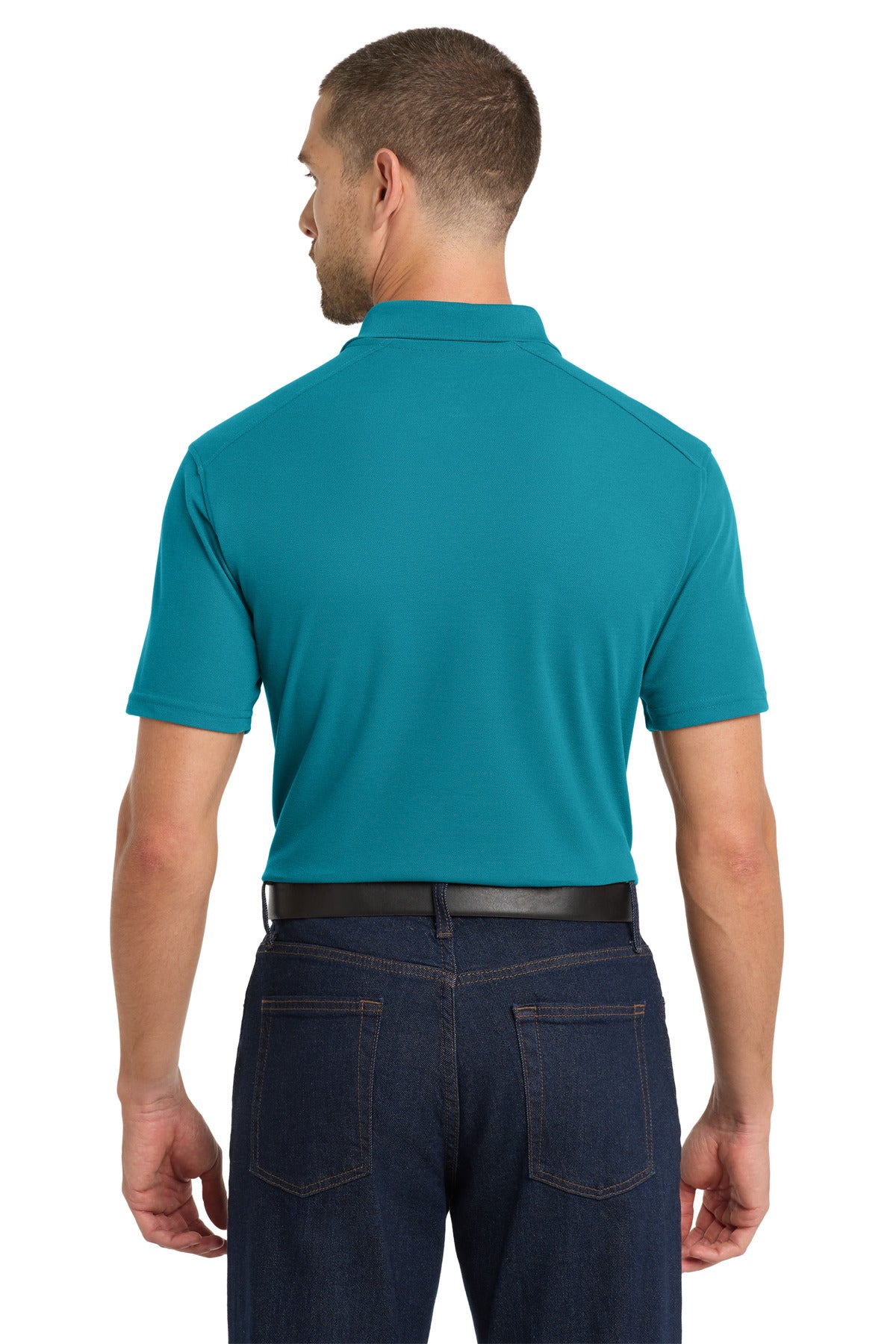 Port Authority EZPerformance Pique Polo. K600 - Teal - back