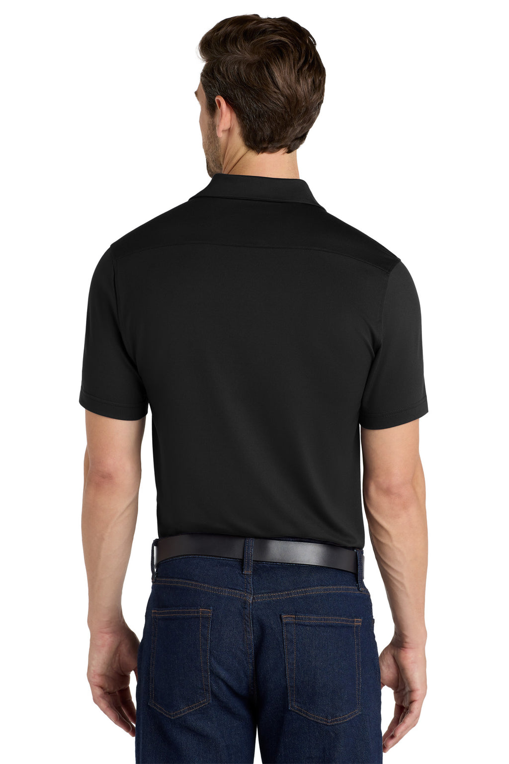 Port Authority City Stretch Polo K682 - Black - back