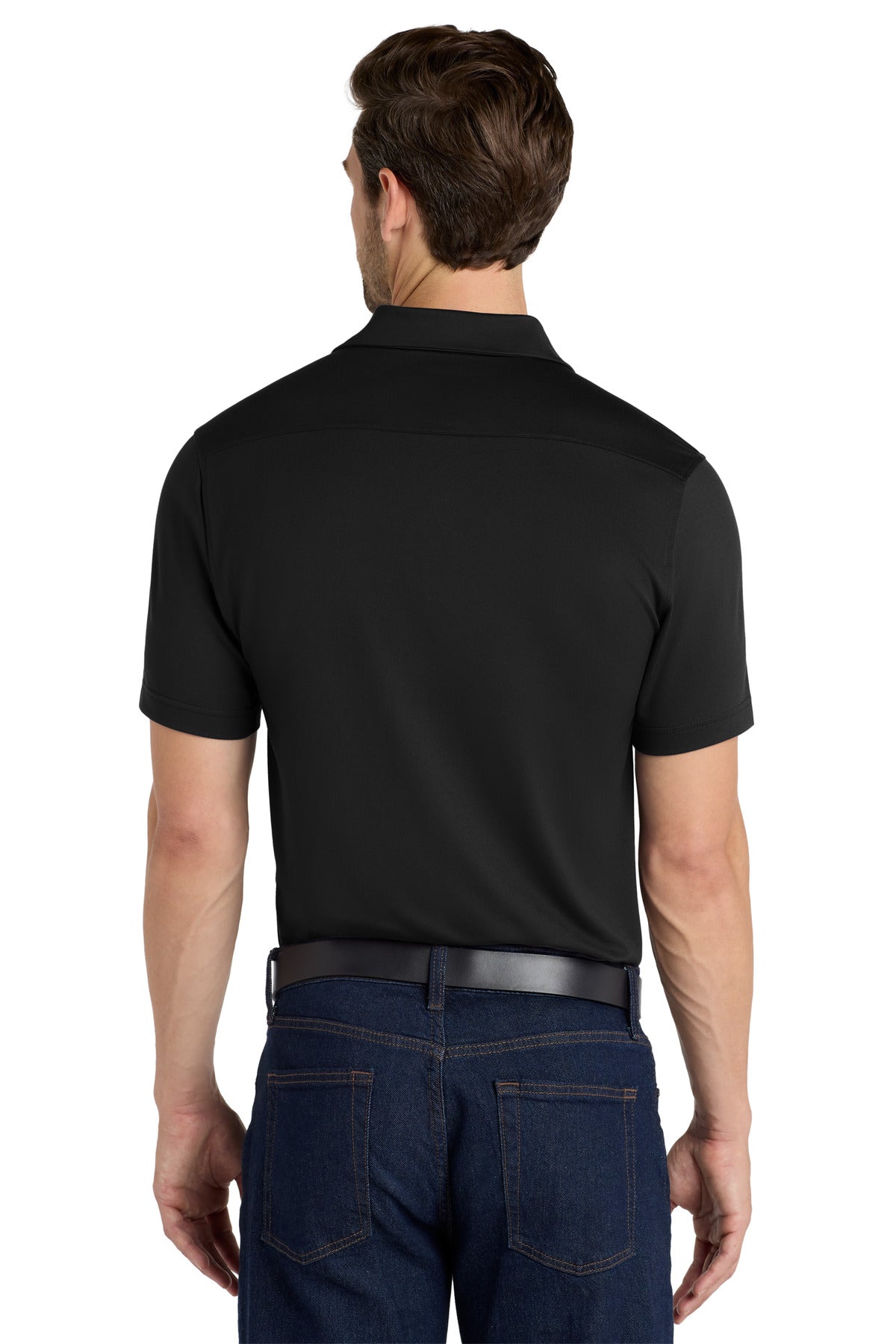 Port Authority City Stretch Polo K682 - Black - back
