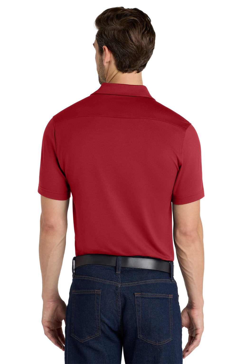 Port Authority City Stretch Polo K682 - Garnet - back