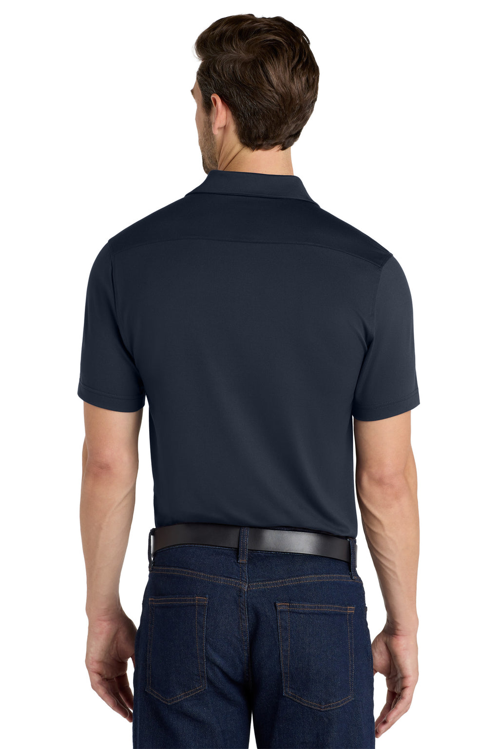 Port Authority City Stretch Polo K682 - River Blue Navy - back