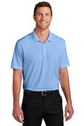 Port Authority City Stretch Flat Knit Polo K683 - Swiss Blue - front