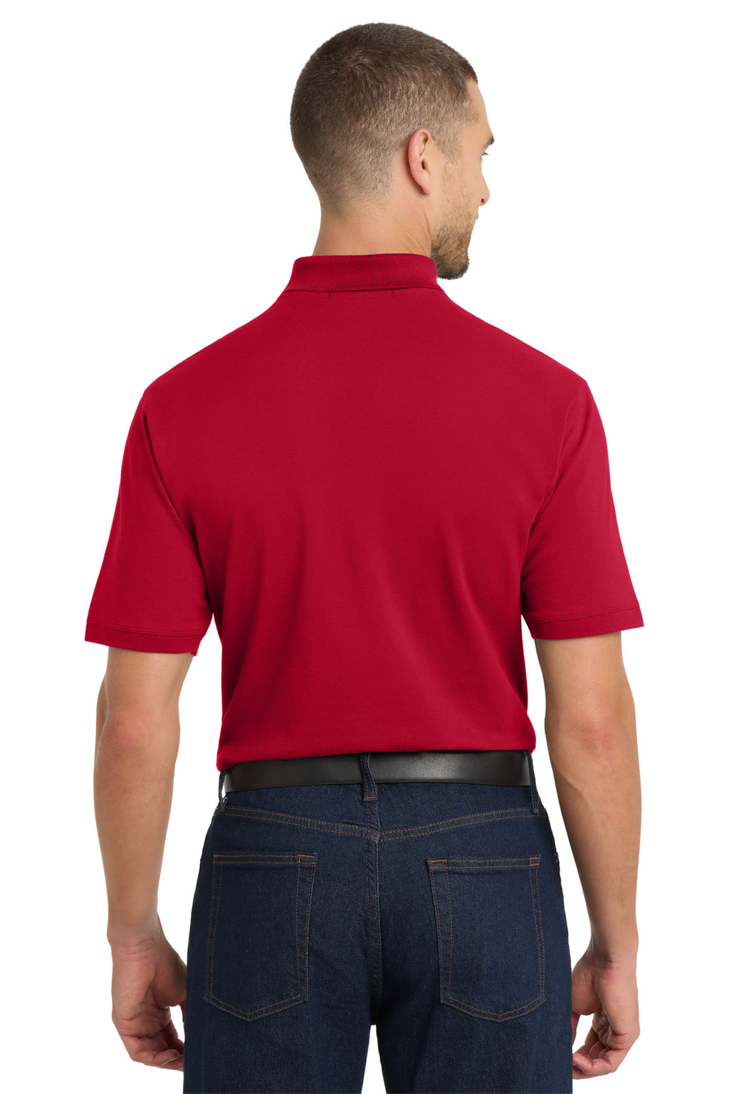 Port Authority EZCotton Polo. K8000 - Apple Red - back
