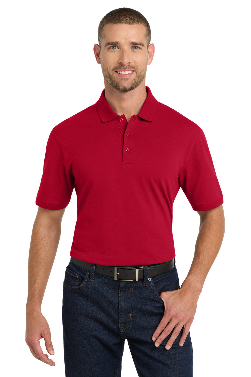 Port Authority EZCotton Polo. K8000 - Apple Red - front