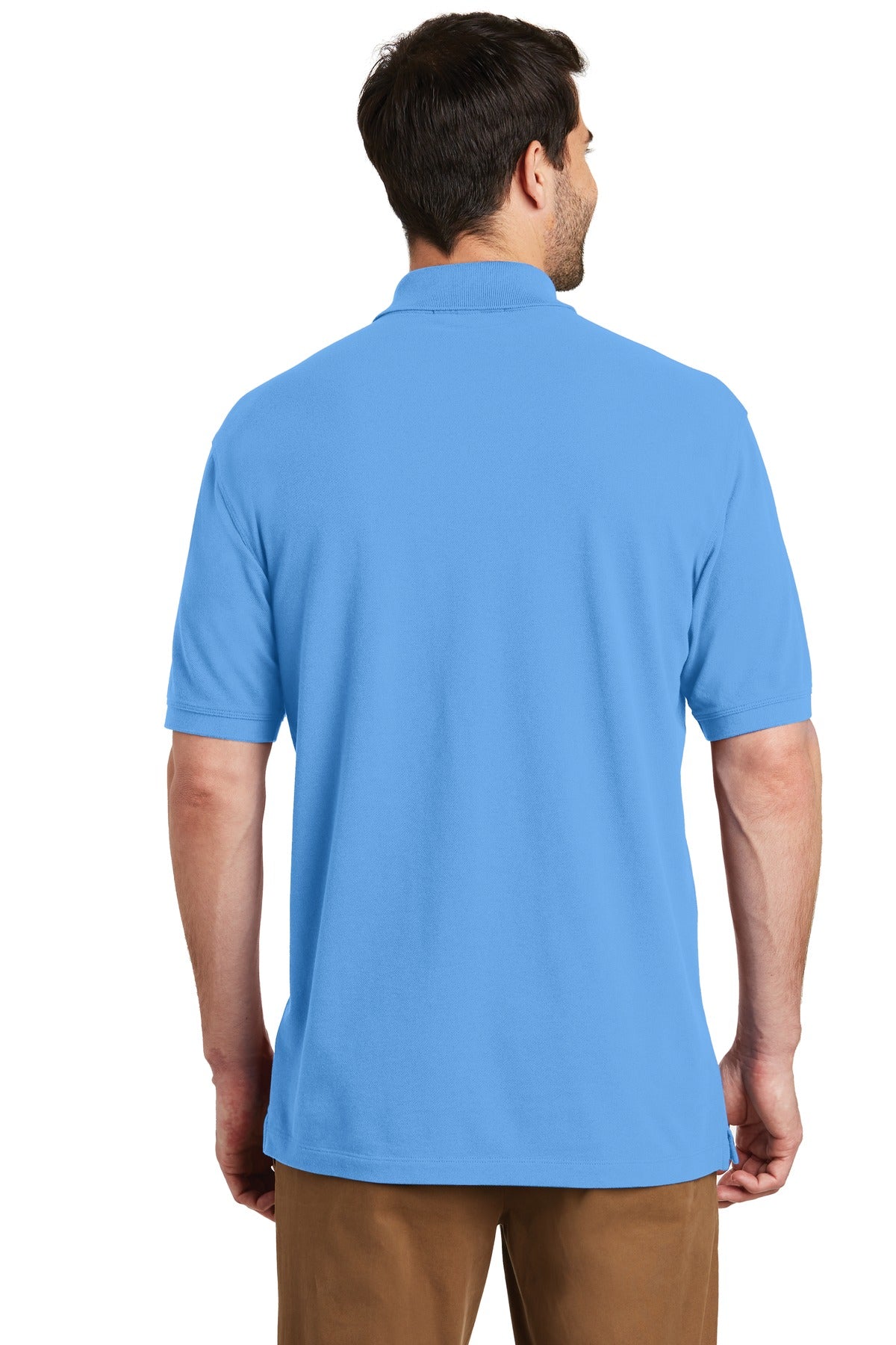 Port Authority EZCotton Polo. K8000 - Azure Blue - back
