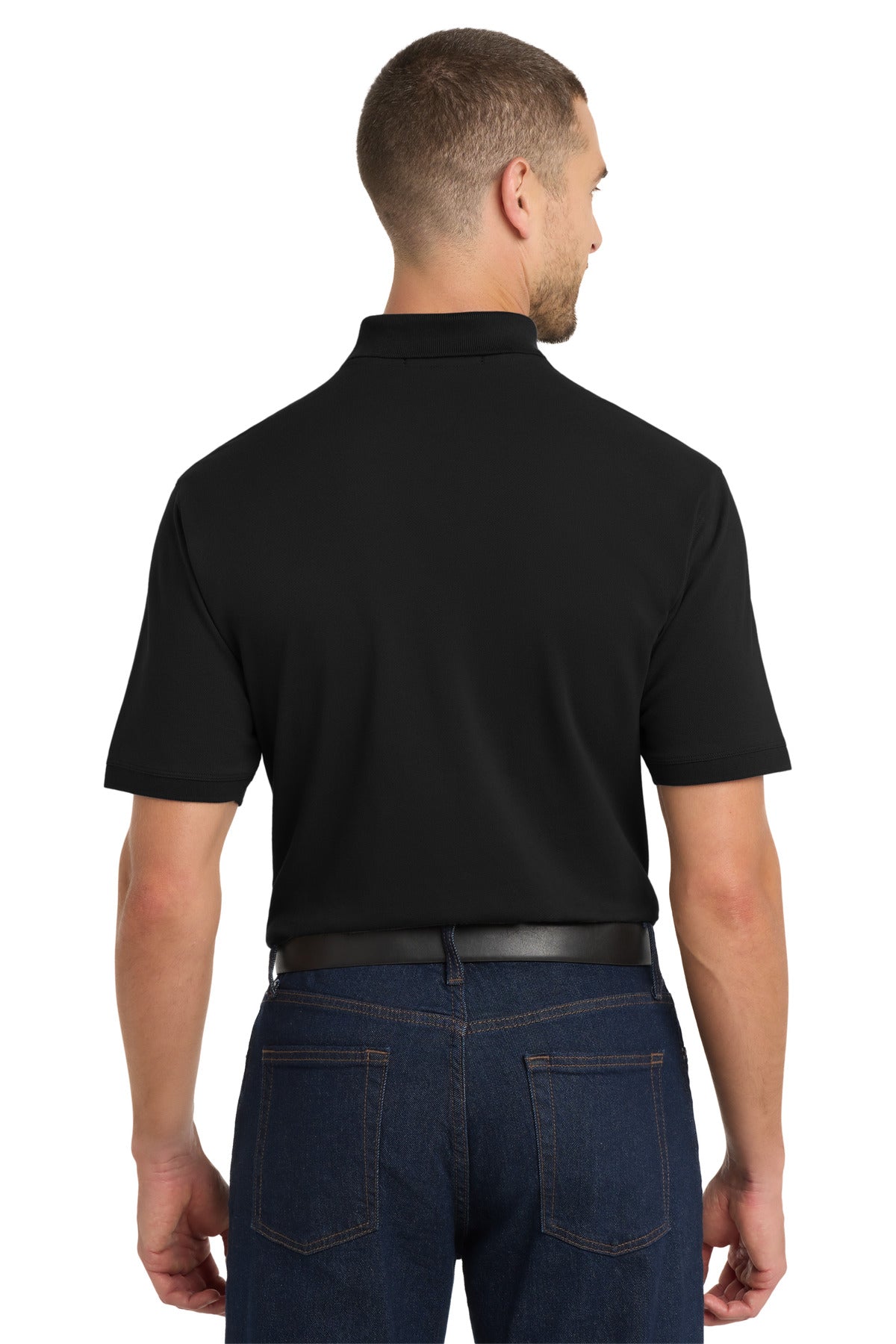 Port Authority EZCotton Polo. K8000 - Black - back