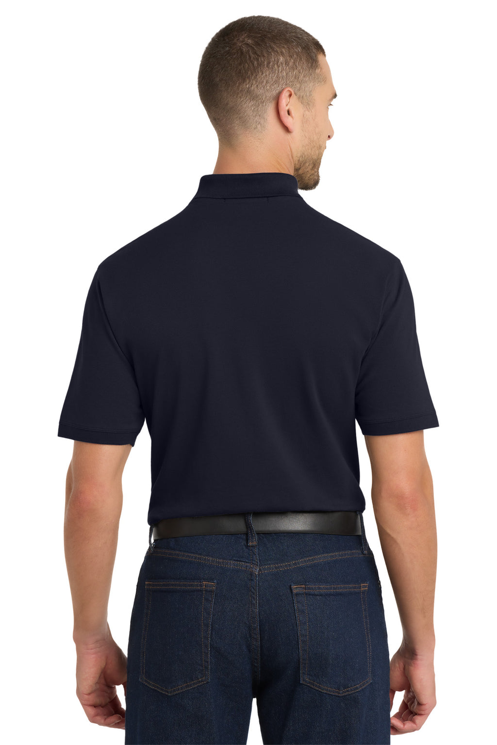 Port Authority EZCotton Polo. K8000 - Navy - back
