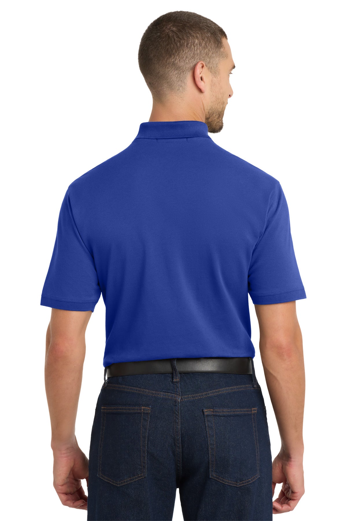 Port Authority EZCotton Polo. K8000 - True Royal - back