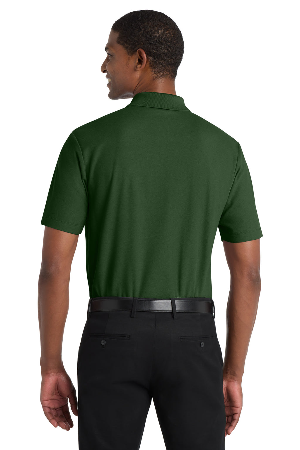 Port Authority SuperPro React Polo. K810 - Dark Green - back