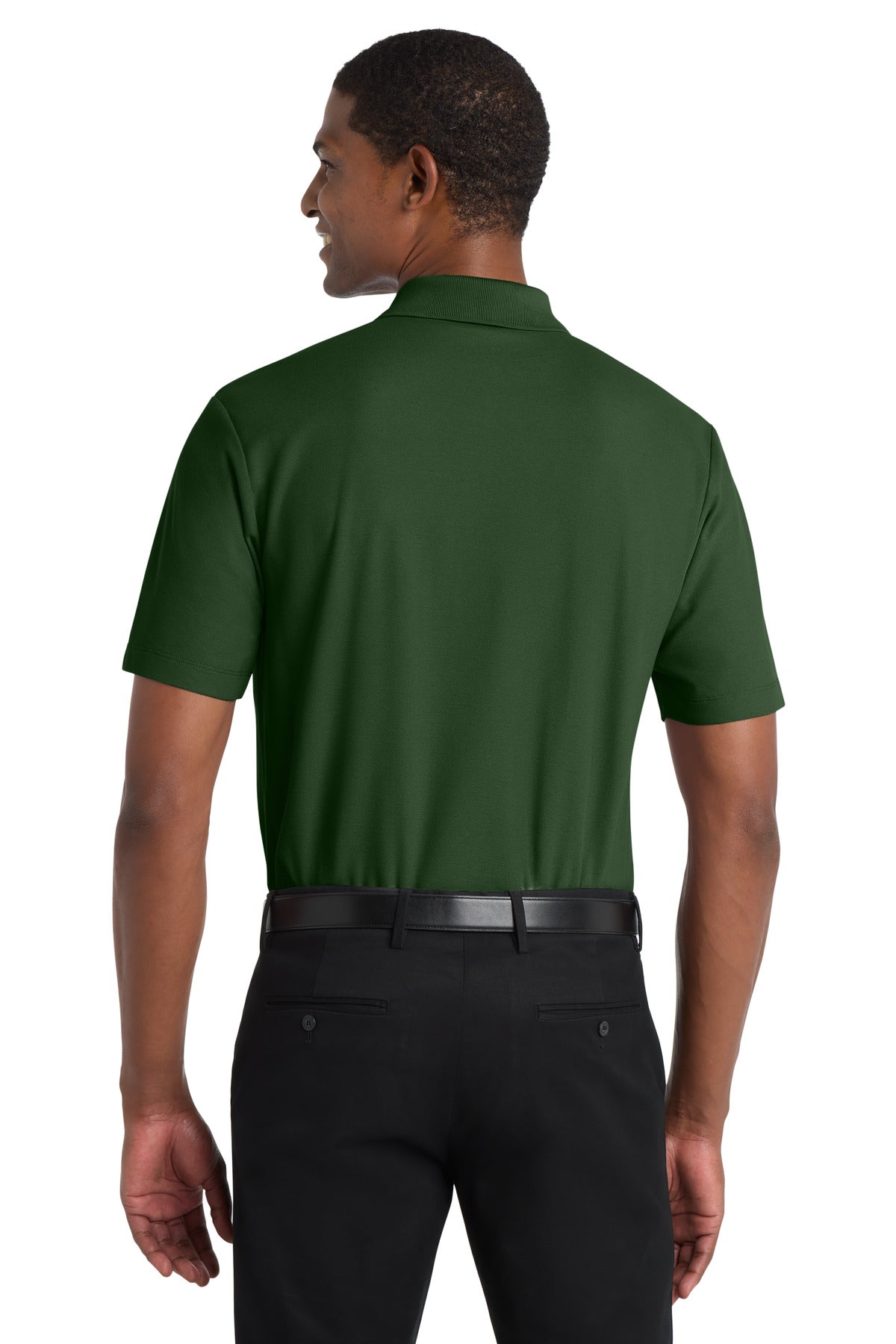 Port Authority SuperPro React Polo. K810 - Dark Green - back