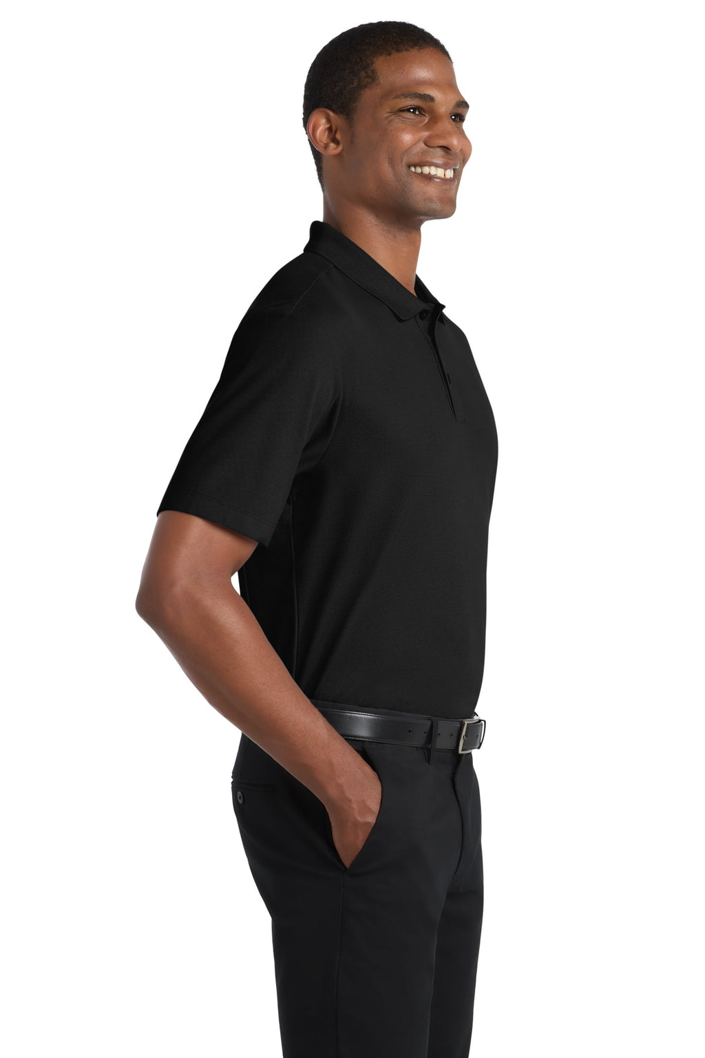 Port Authority SuperPro React Polo. K810 - Deep Black - side