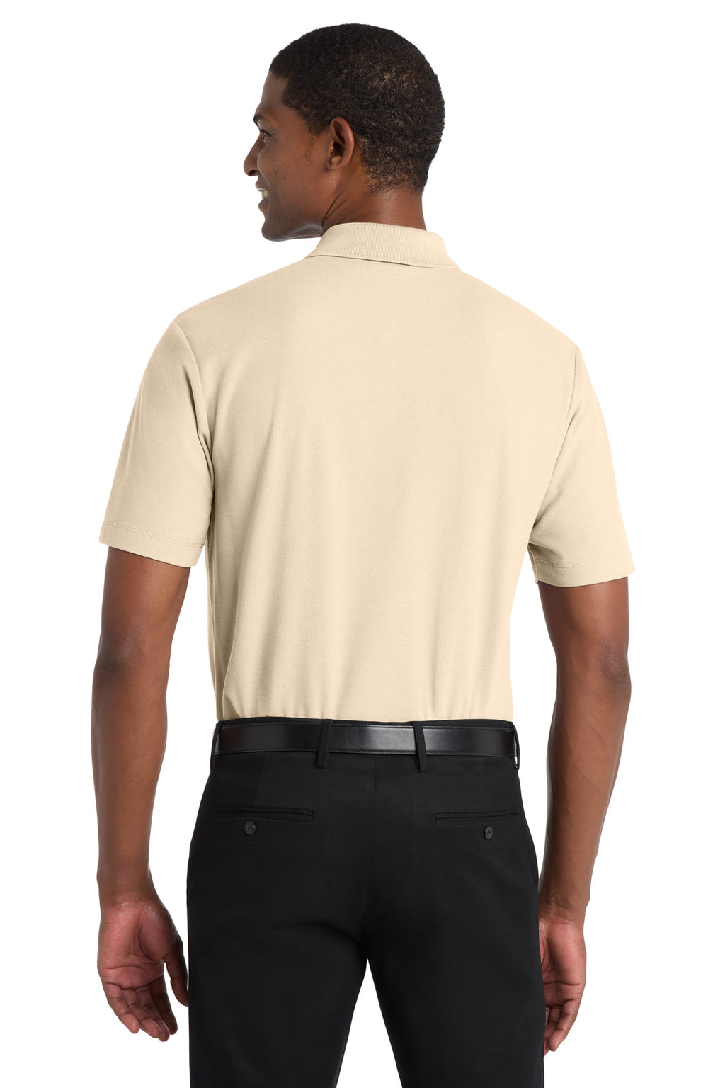 Port Authority SuperPro React Polo. K810 - Ecru - back