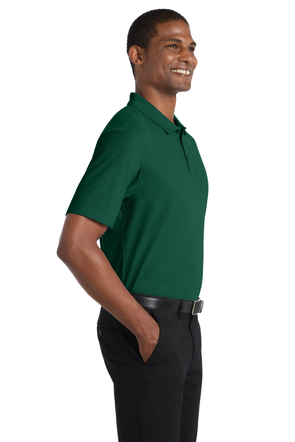 Port Authority SuperPro React Polo. K810 - Marine Green - side