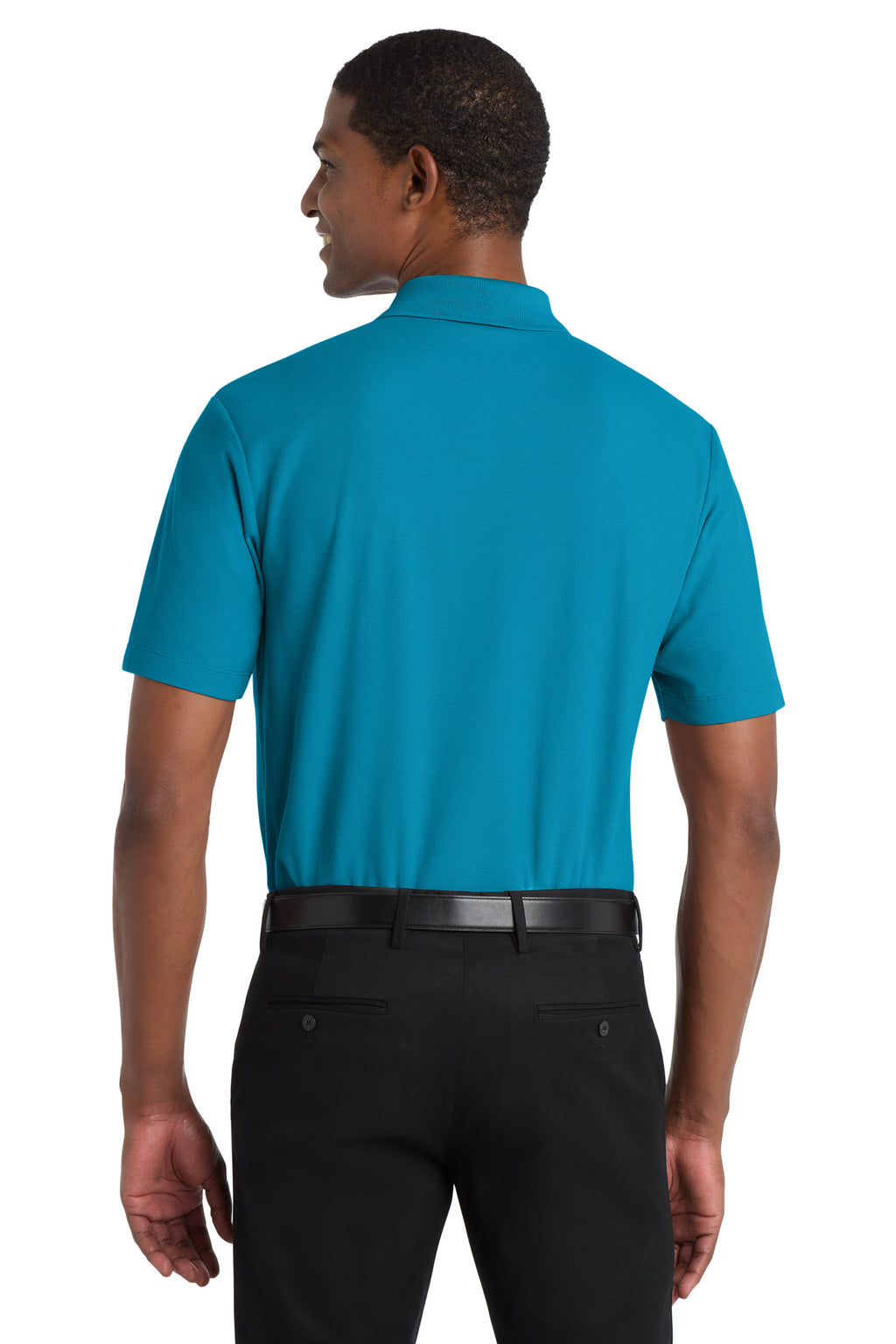 Port Authority SuperPro React Polo. K810 - Parcel Blue - back