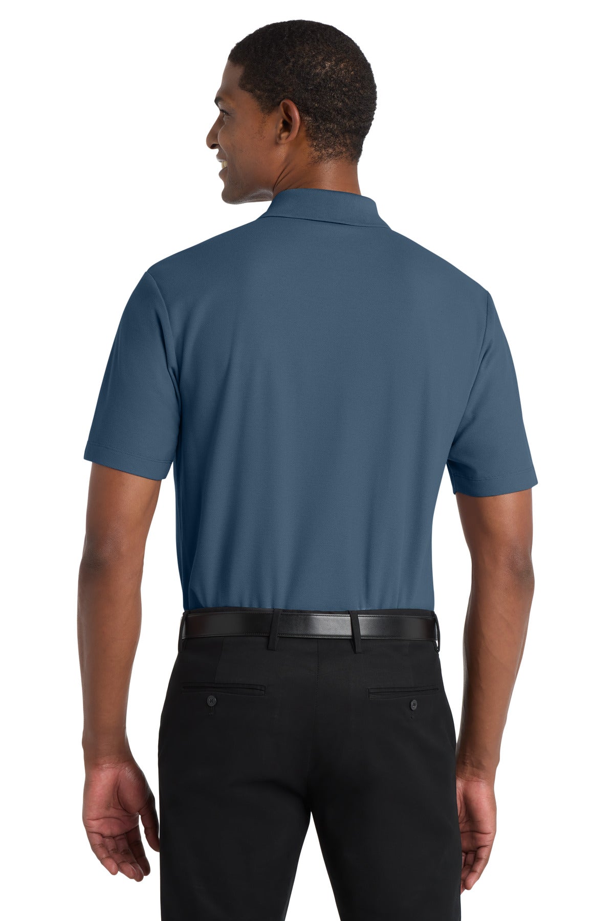 Port Authority SuperPro React Polo. K810 - Regatta Blue - back