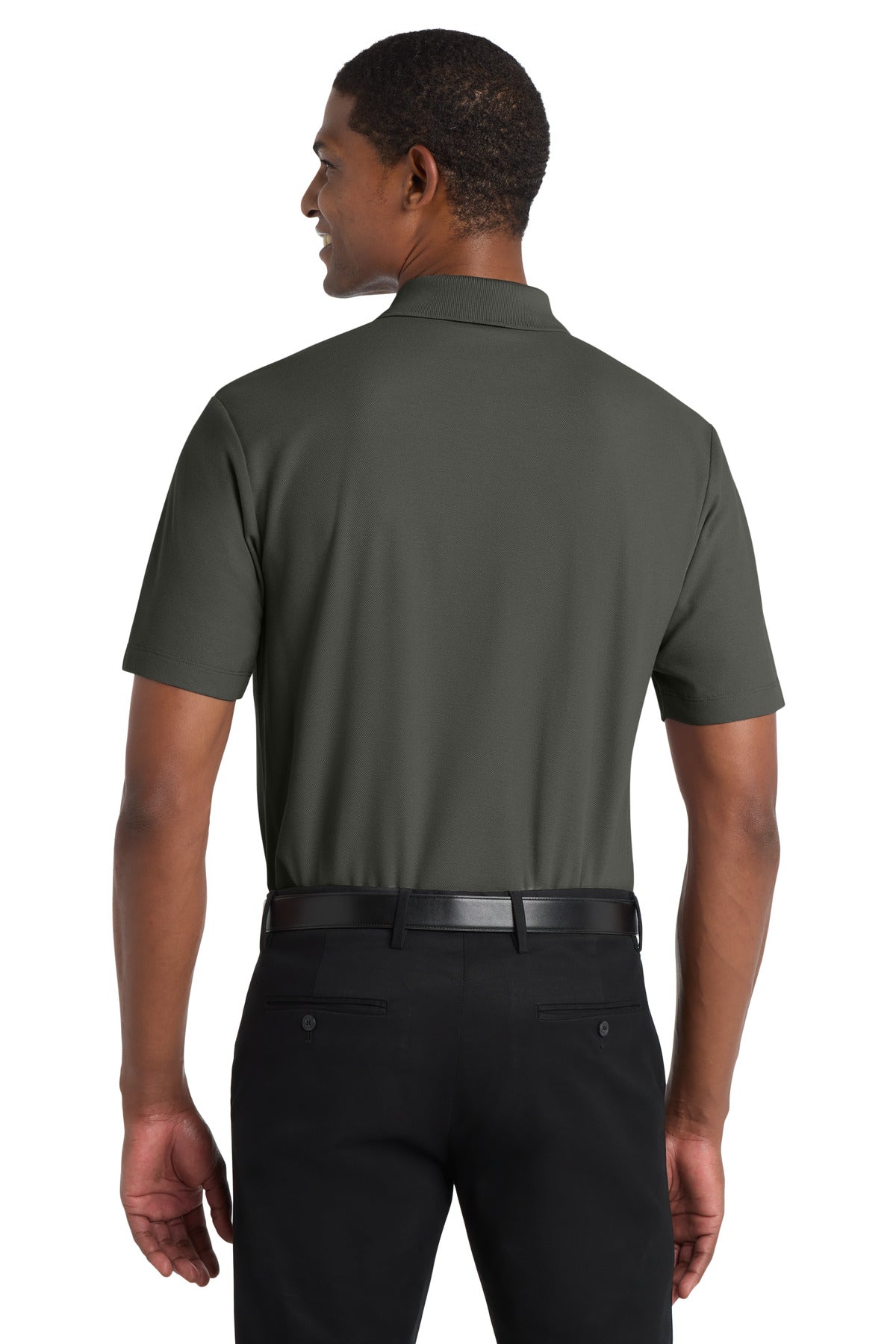 Port Authority SuperPro React Polo. K810 - Storm Grey - back