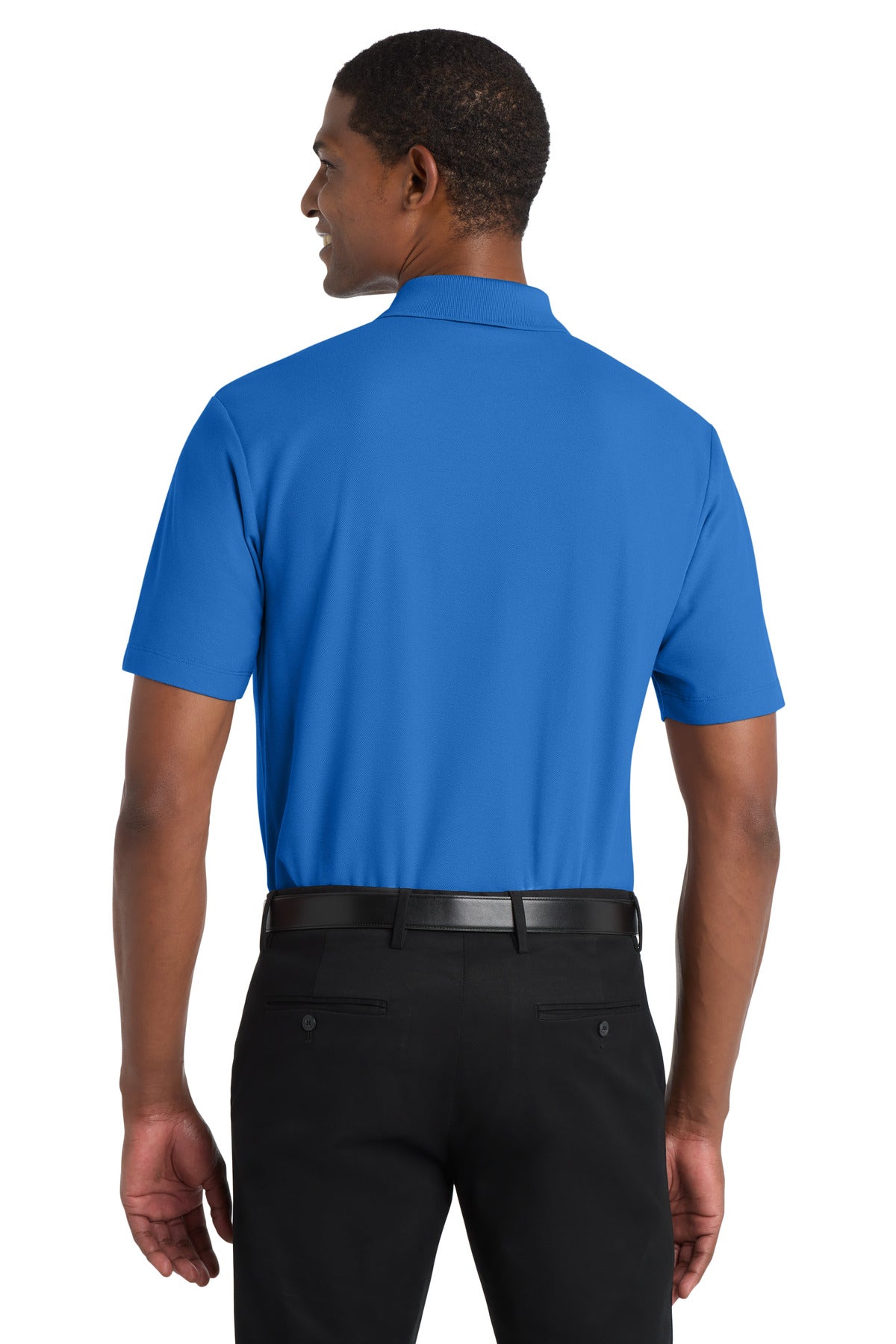 Port Authority SuperPro React Polo. K810 - Strong Blue - back