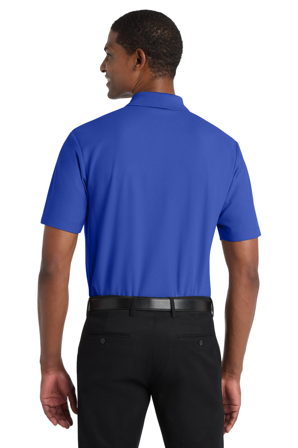 Port Authority SuperPro React Polo. K810 - True Royal - back