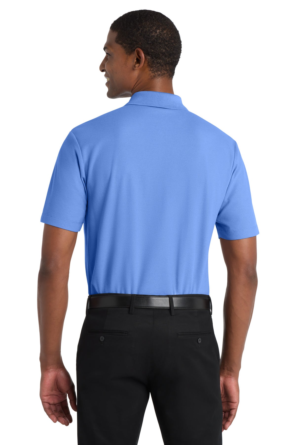 Port Authority SuperPro React Polo. K810 - Ultramarine Blue - back