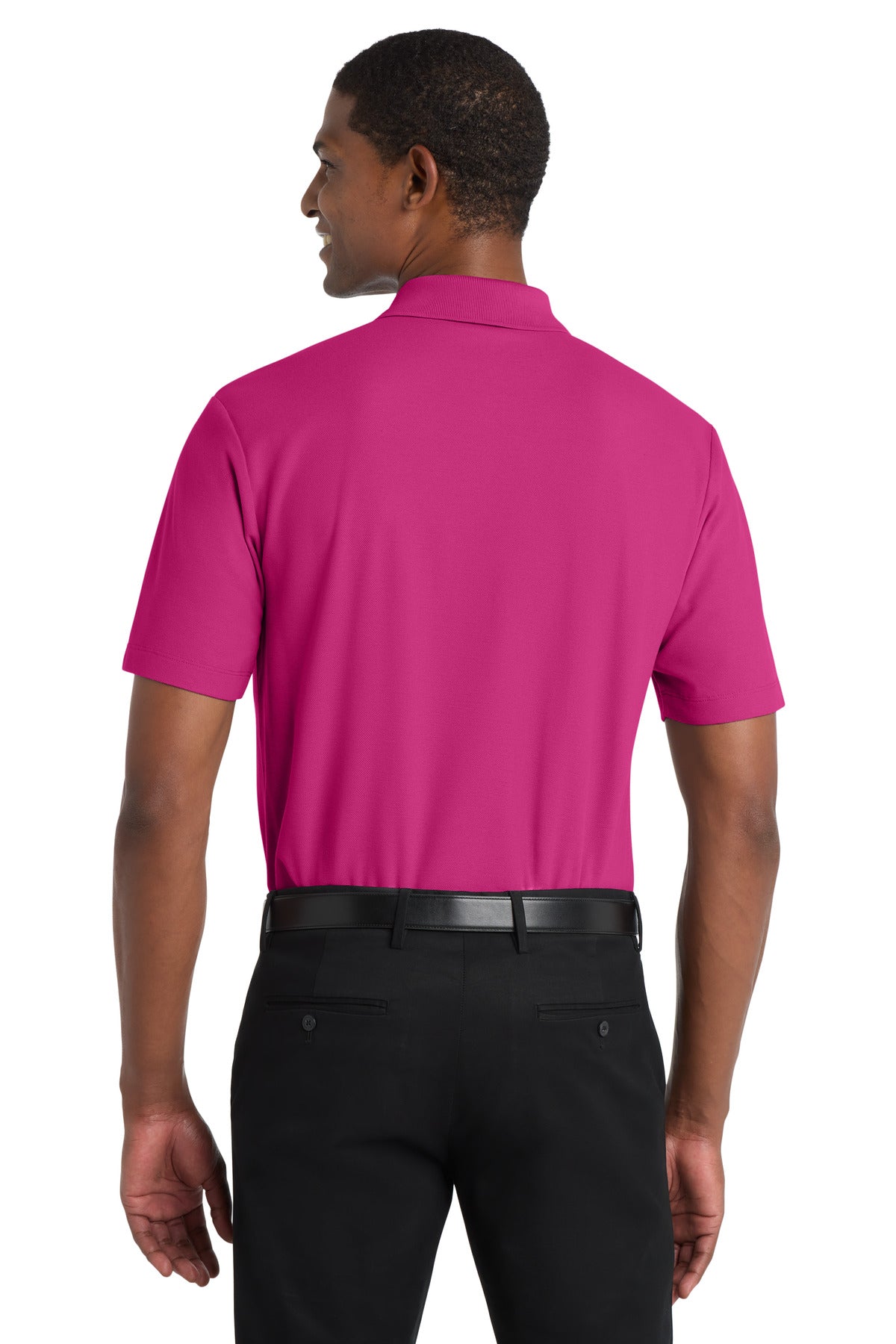 Port Authority SuperPro React Polo. K810 - Wild Berry - back