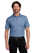 Port Authority Fine Pique Blend Polo K830 - Aegean Blue Heather - front