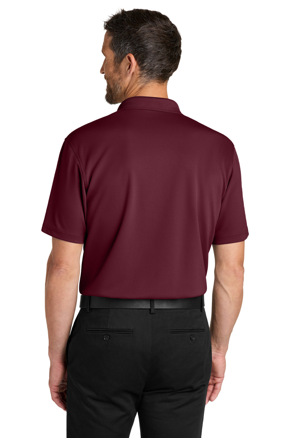 Port Authority Dry Zone Stain-Release Grid Polo K845 - Club Burgundy - back