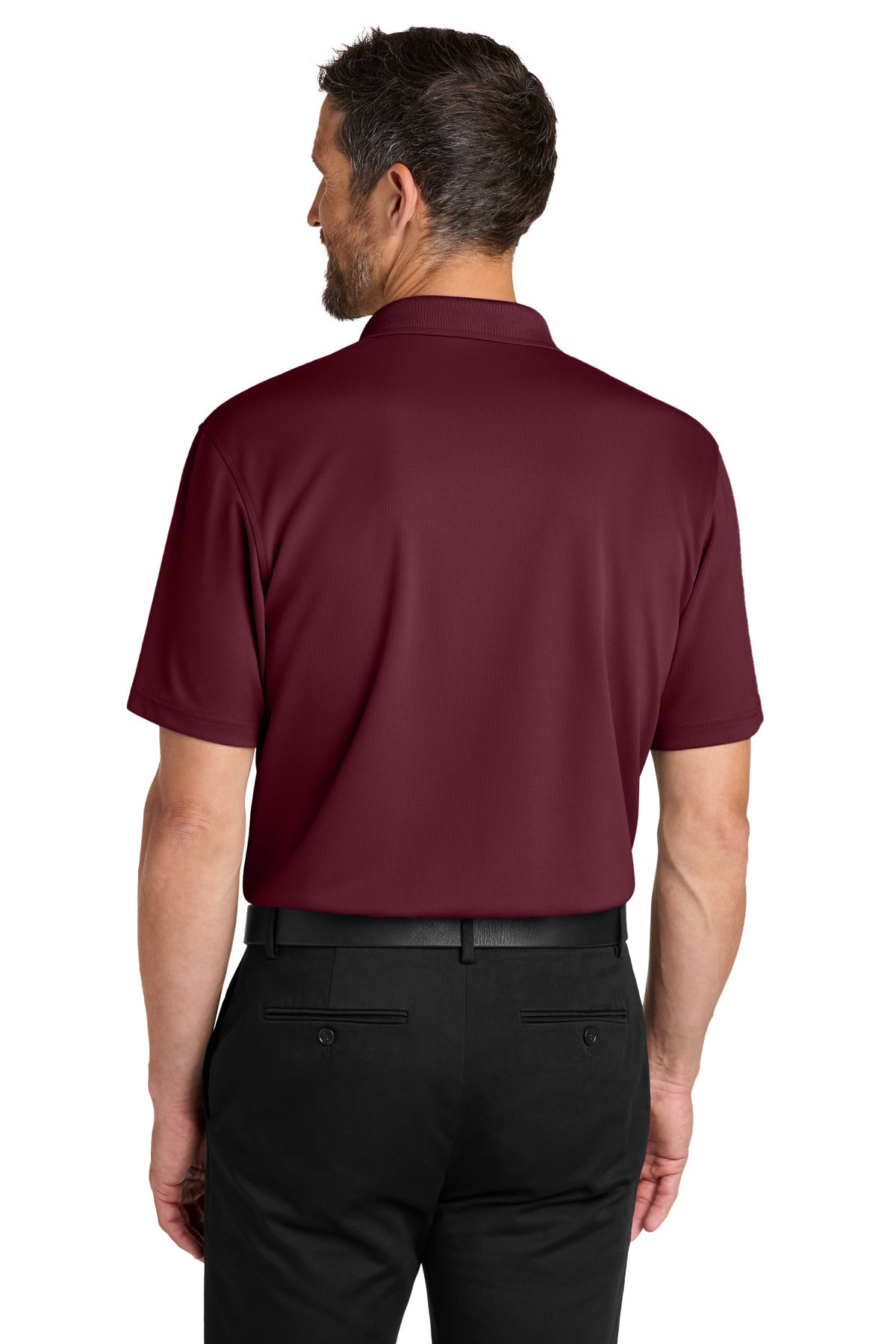 Port Authority Dry Zone Stain-Release Grid Polo K845 - Club Burgundy - back