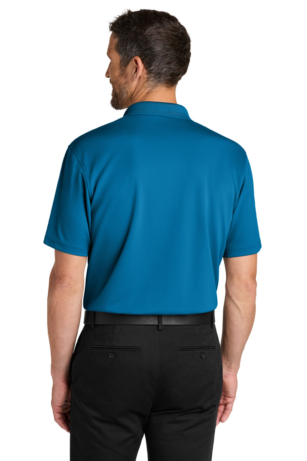 Port Authority Dry Zone Stain-Release Grid Polo K845 - Imperial Blue - back