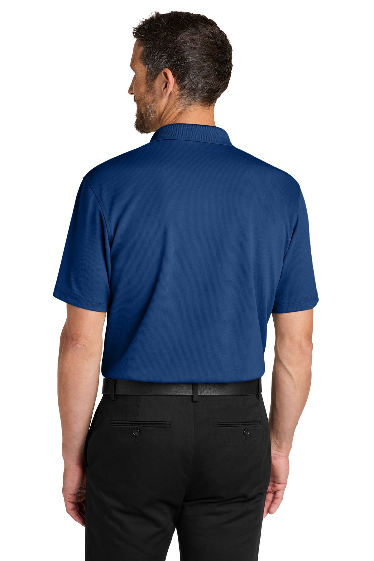 Port Authority Dry Zone Stain-Release Grid Polo K845 - Royal - back