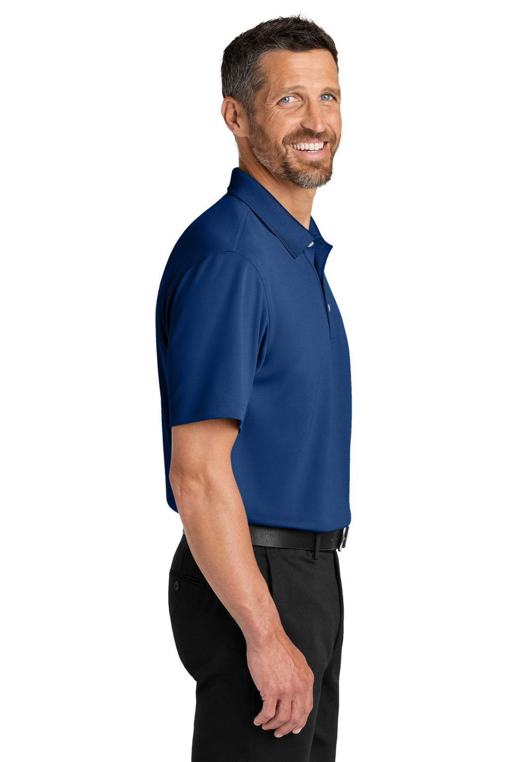 Port Authority Dry Zone Stain-Release Grid Polo K845 - Royal - side