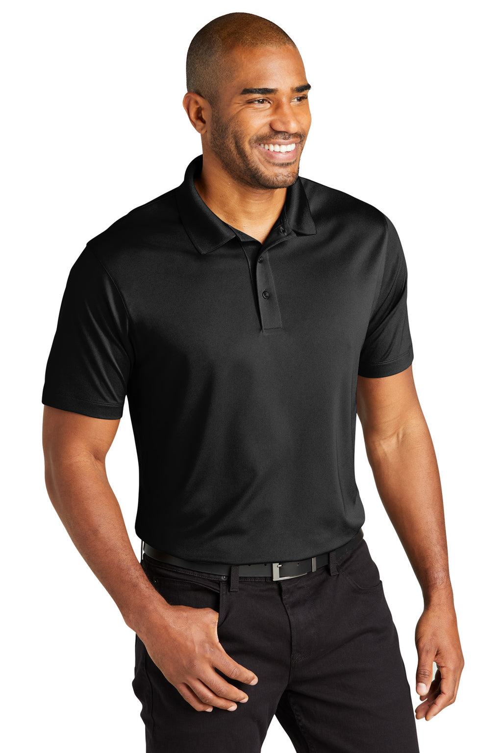 Port Authority C-FREE Performance Polo K863 - Deep Black - three_q