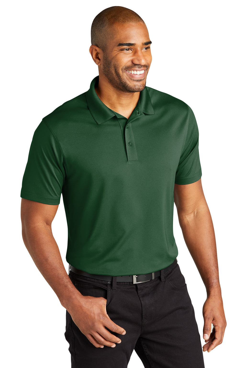 Port Authority C-FREE Performance Polo K863 - Forest Green - three_q