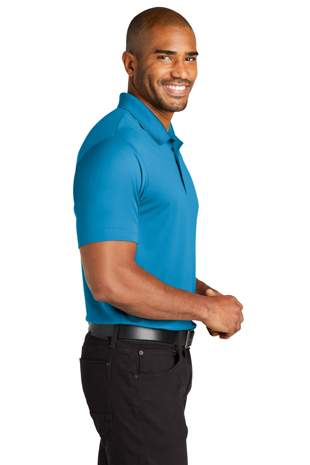 Port Authority C-FREE Performance Polo K863 - Parcel Blue - side