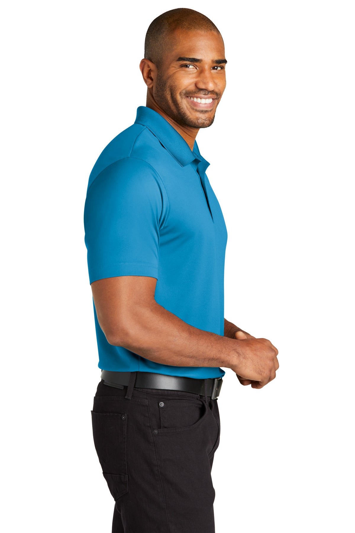 Port Authority C-FREE Performance Polo K863 - Parcel Blue - side