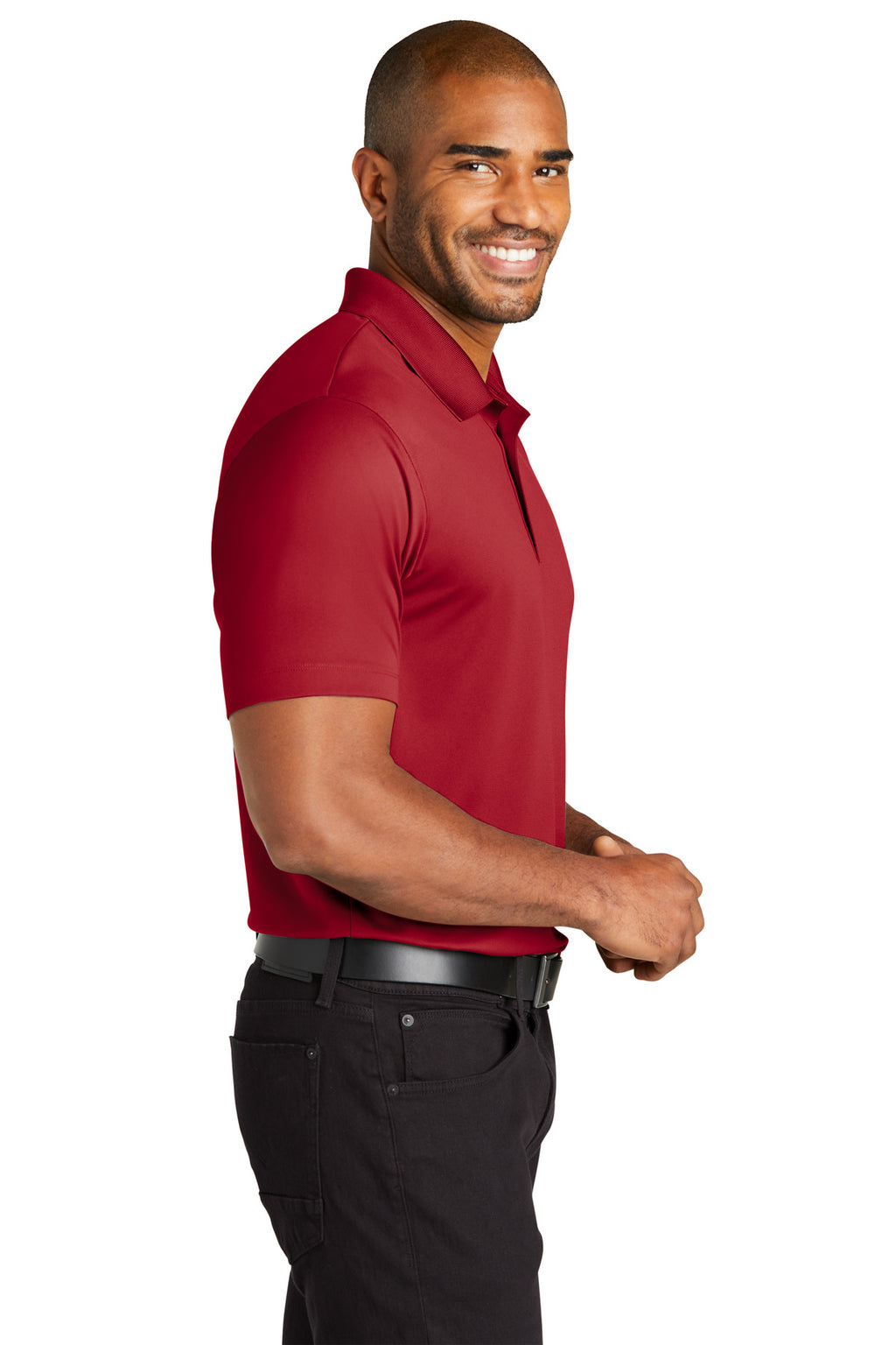 Port Authority C-FREE Performance Polo K863 - Rich Red - side