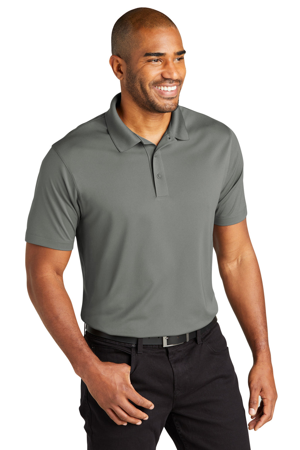Port Authority C-FREE Performance Polo K863 - Smoke Grey - three_q