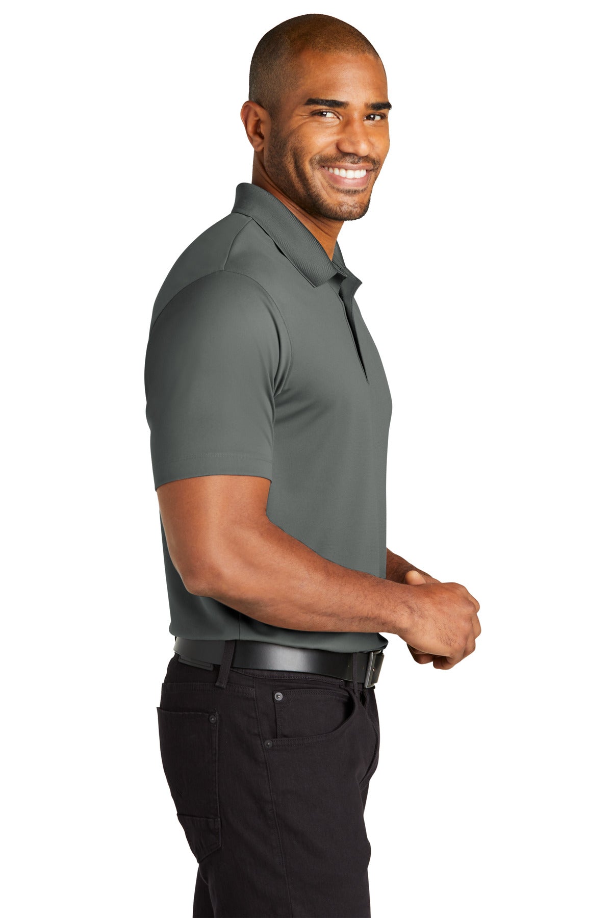 Port Authority C-FREE Performance Polo K863 - Smoke Grey - side
